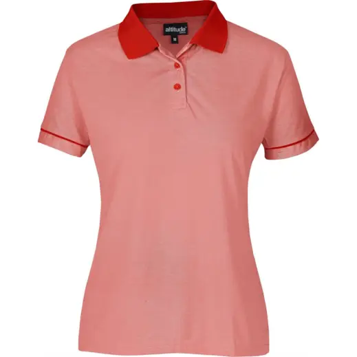 Ladies Verge Golf Shirt Red